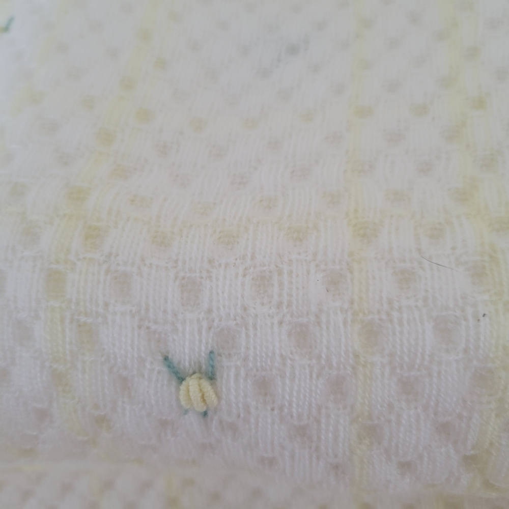 Saks Fifth Ave fringed knit infant blanket - Picture 4 of 9